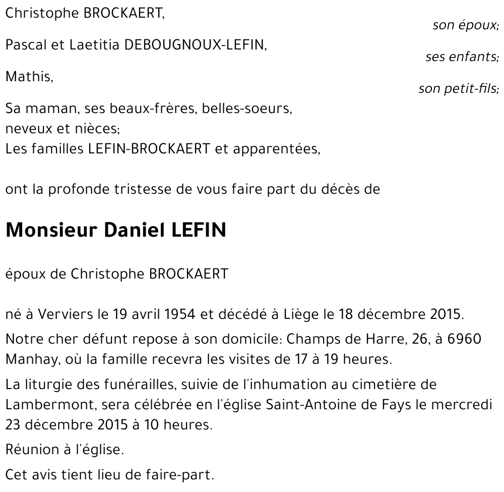 Daniel LEFIN