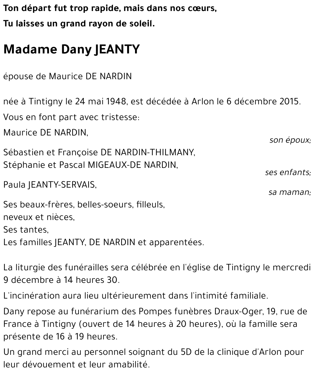 Dany JEANTY