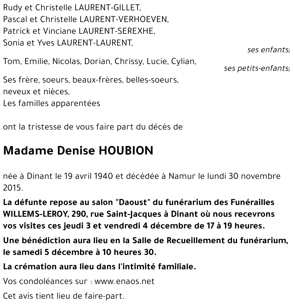 Denise HOUBION