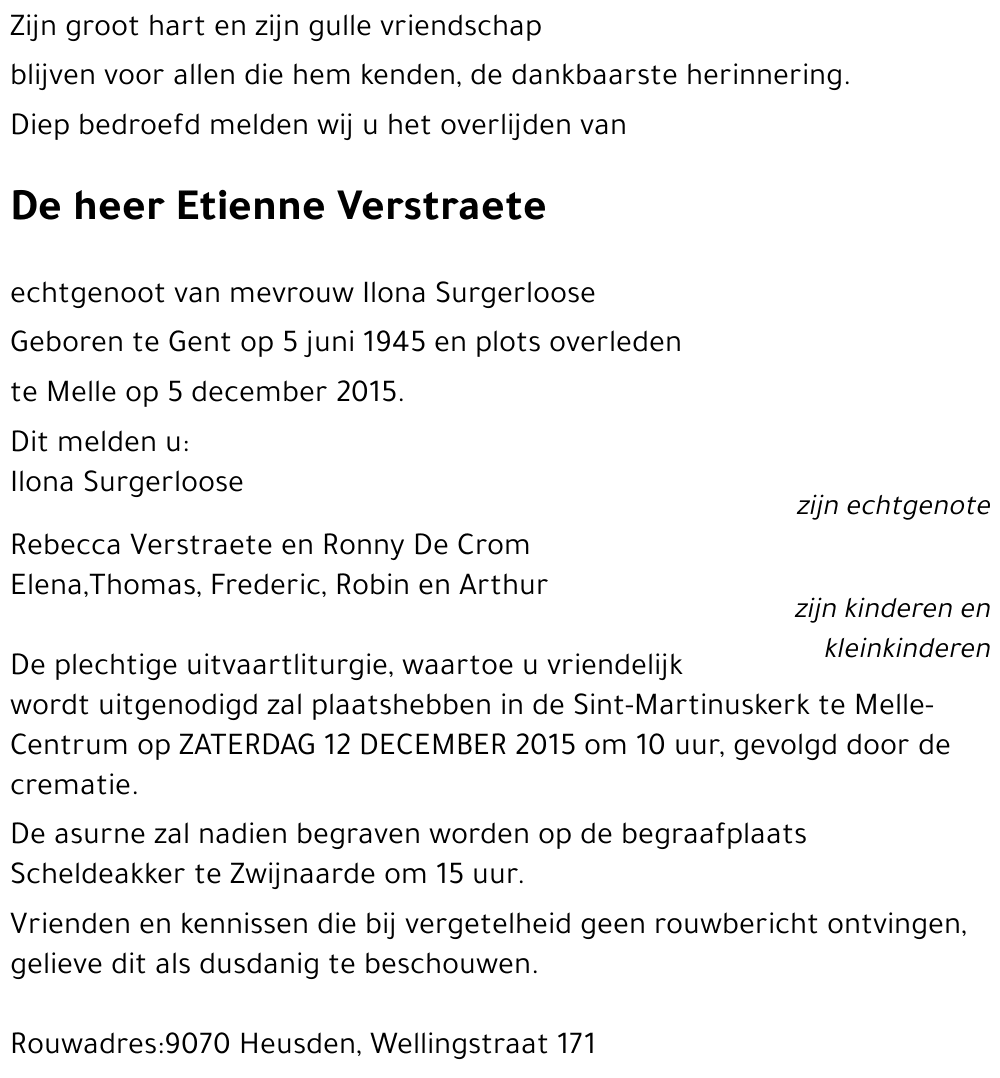Etienne Verstraete