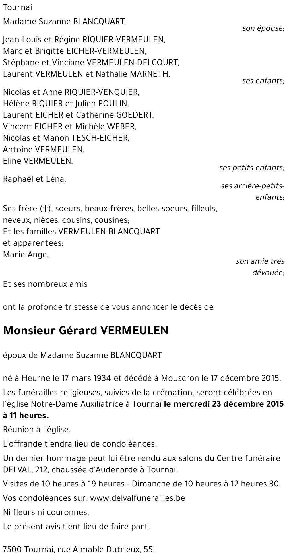 Gérard VERMEULEN