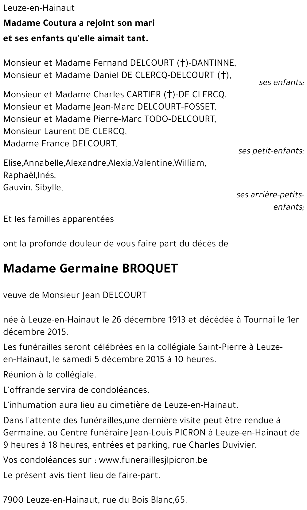 Germaine BROQUET