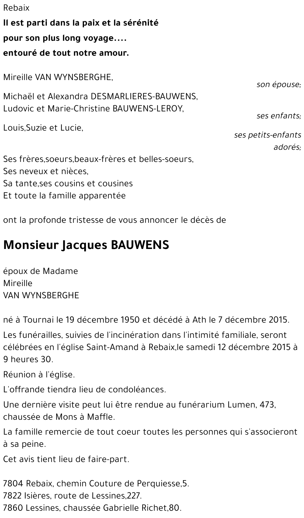 Jacques BAUWENS