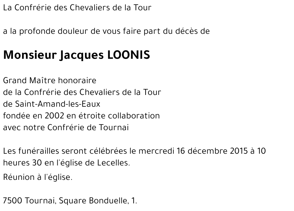 Jacques LOONIS
