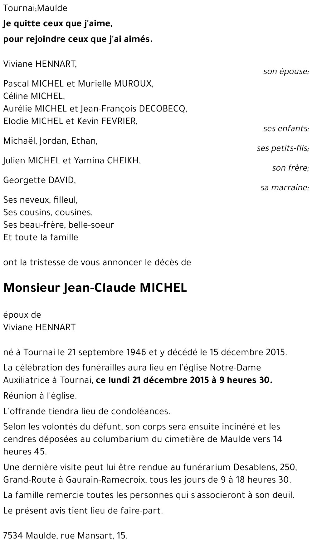 Jean-Claude MICHEL