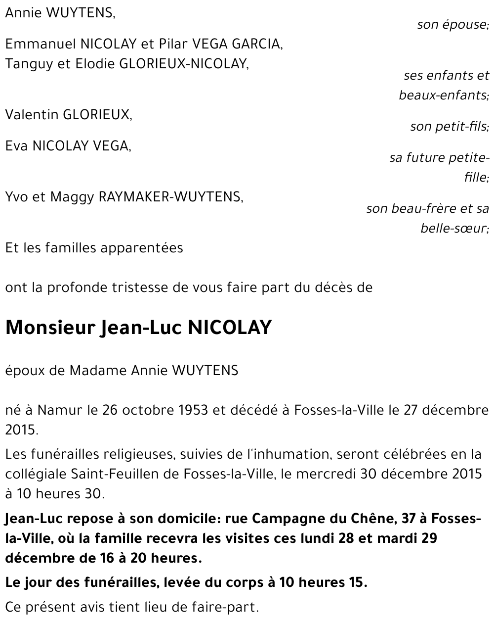 Jean-Luc NICOLAY