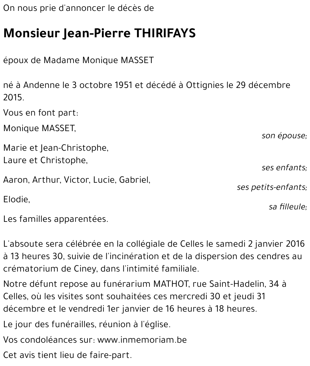 Jean-Pierre THIRIFAYS