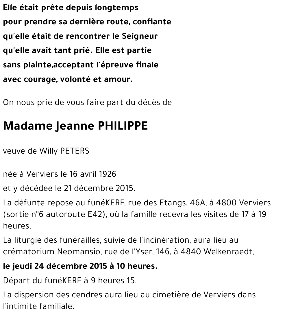 Jeanne PHILIPPE