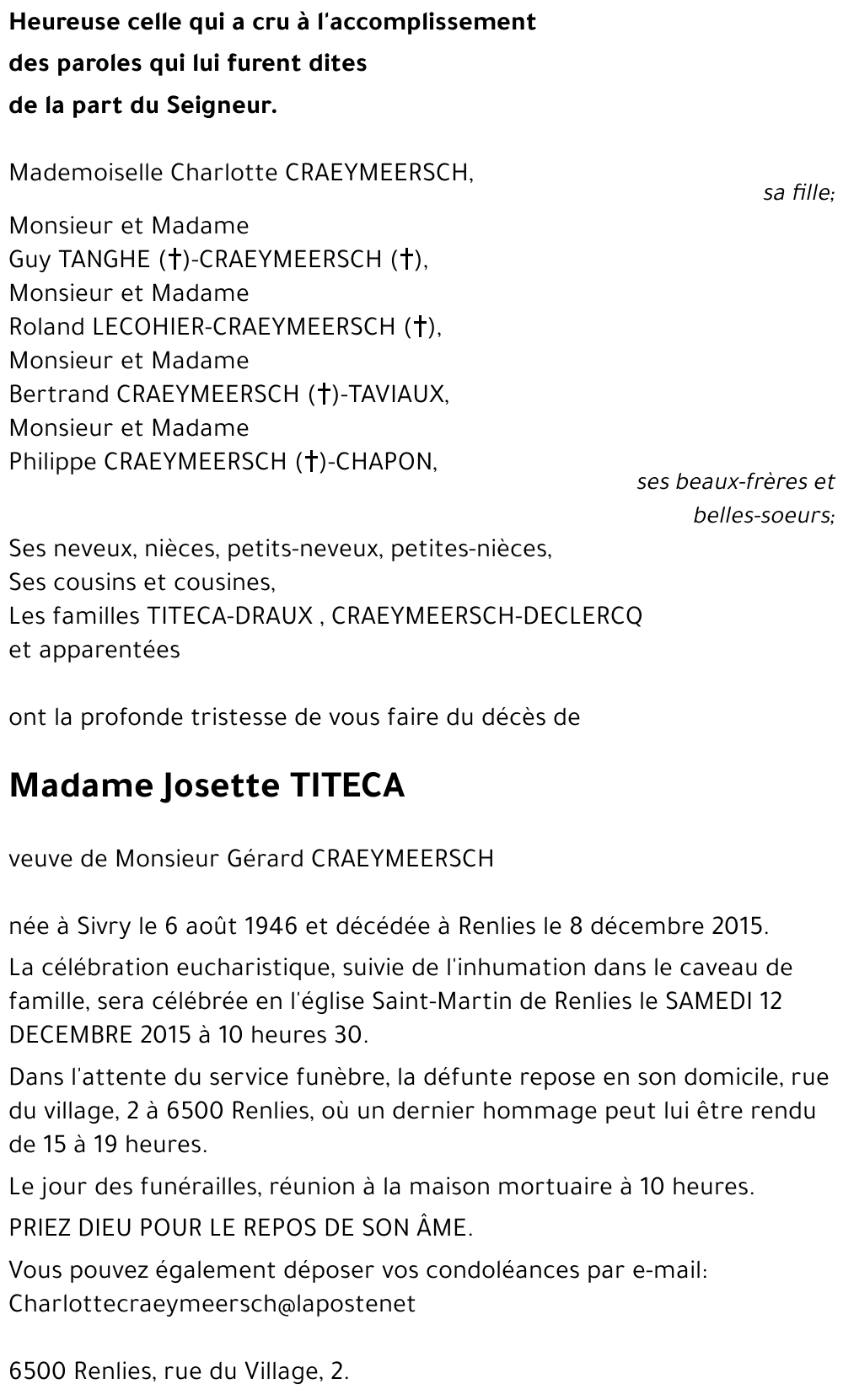 Josette TITECA