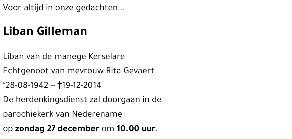 Liban Gilleman