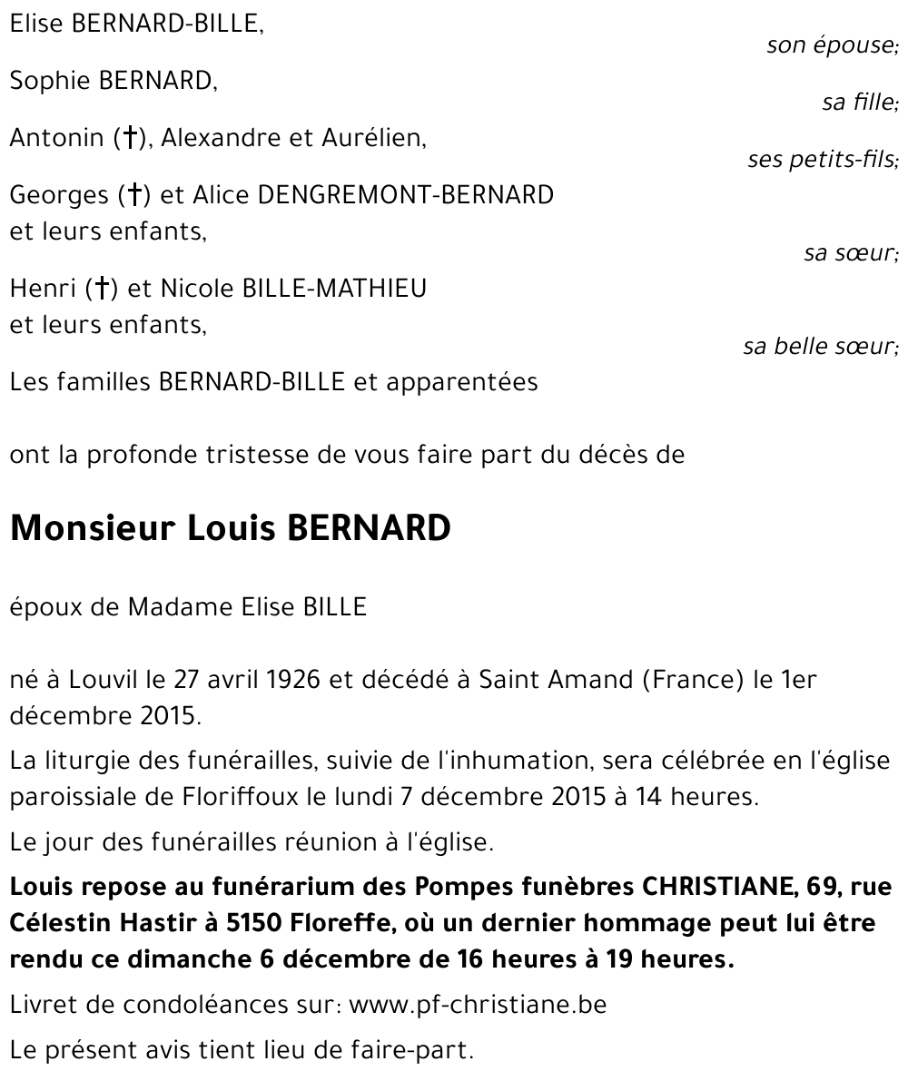 Louis BERNARD