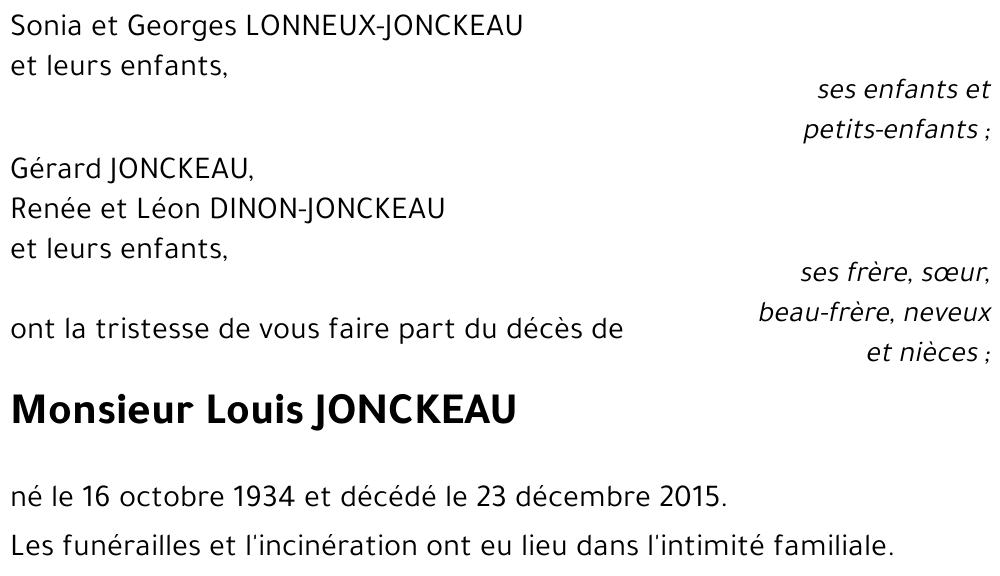 louis JONCKEAU