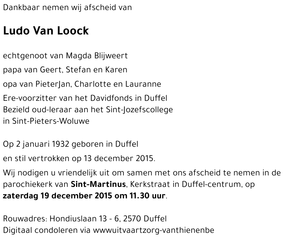 Ludo Van Loock