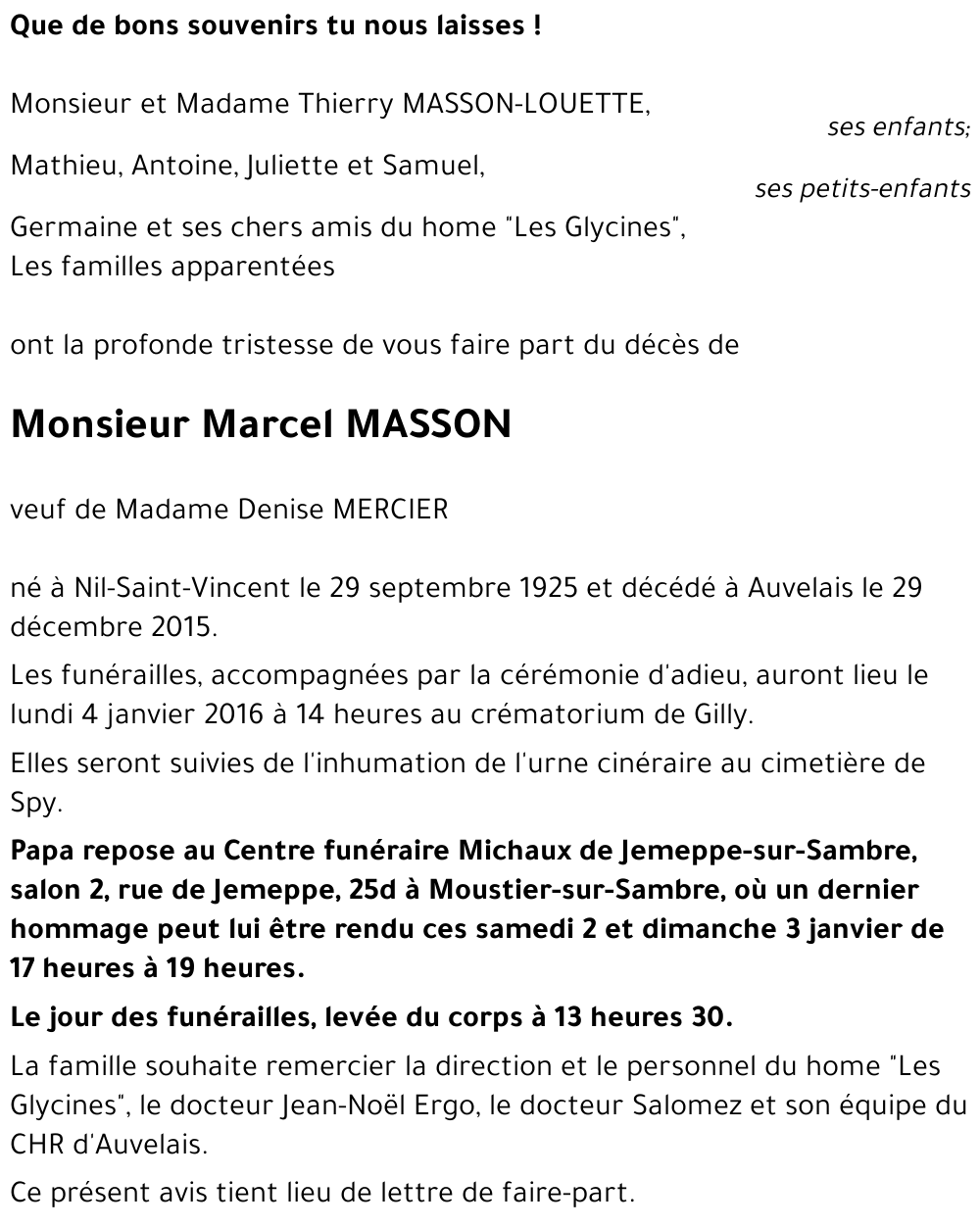 Marcel MASSON