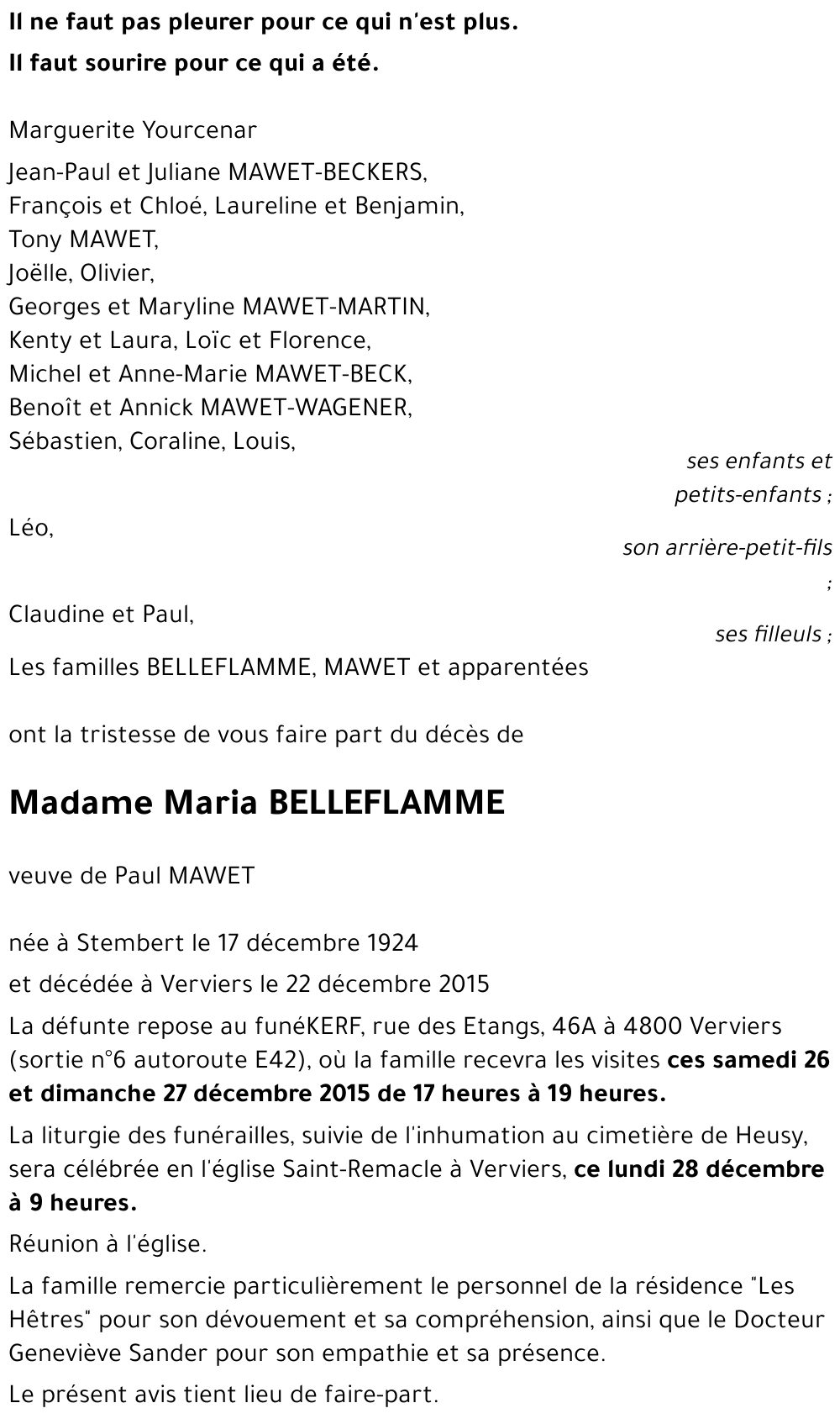 Maria BELLEFLAMME