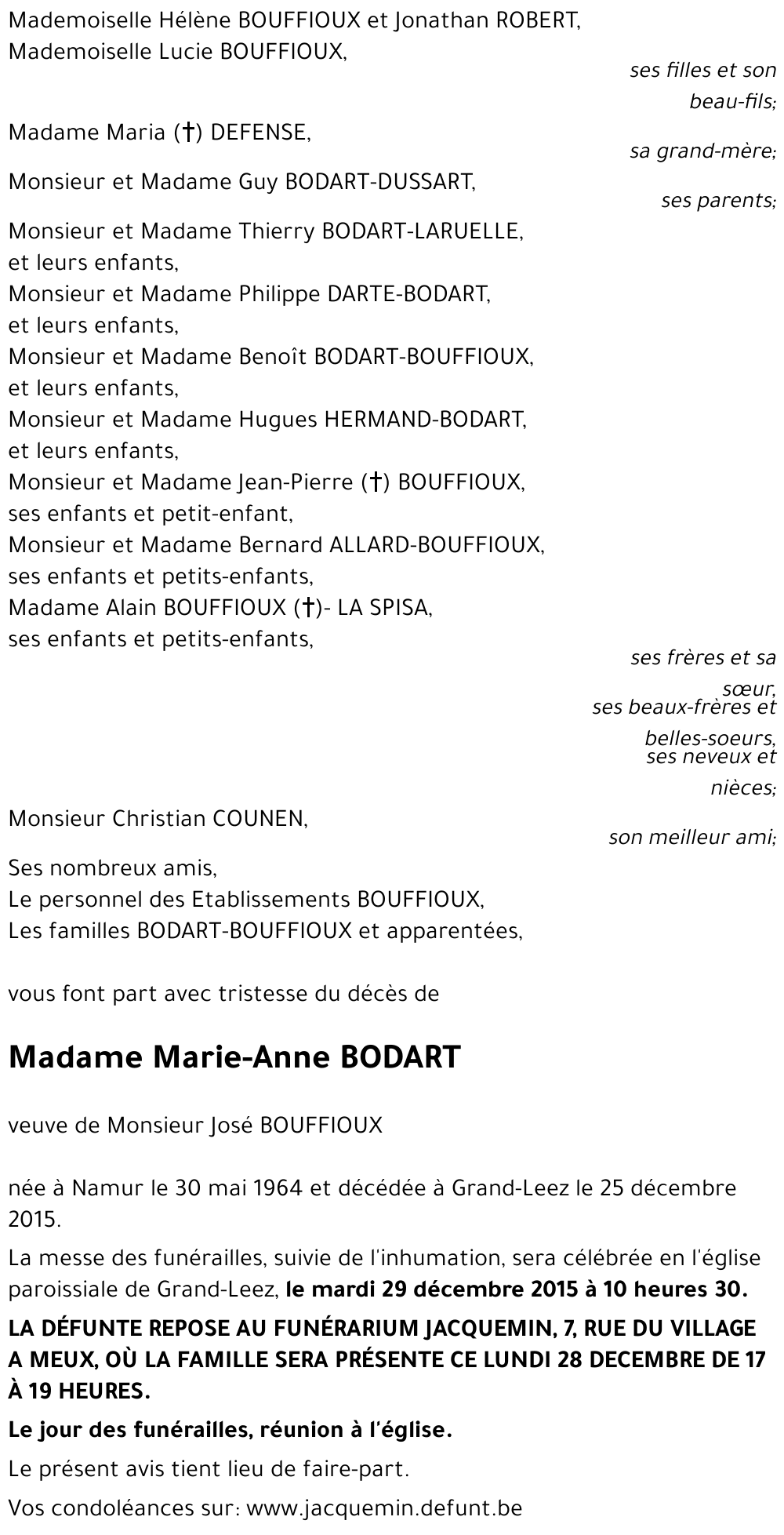 Marie-Anne BODART