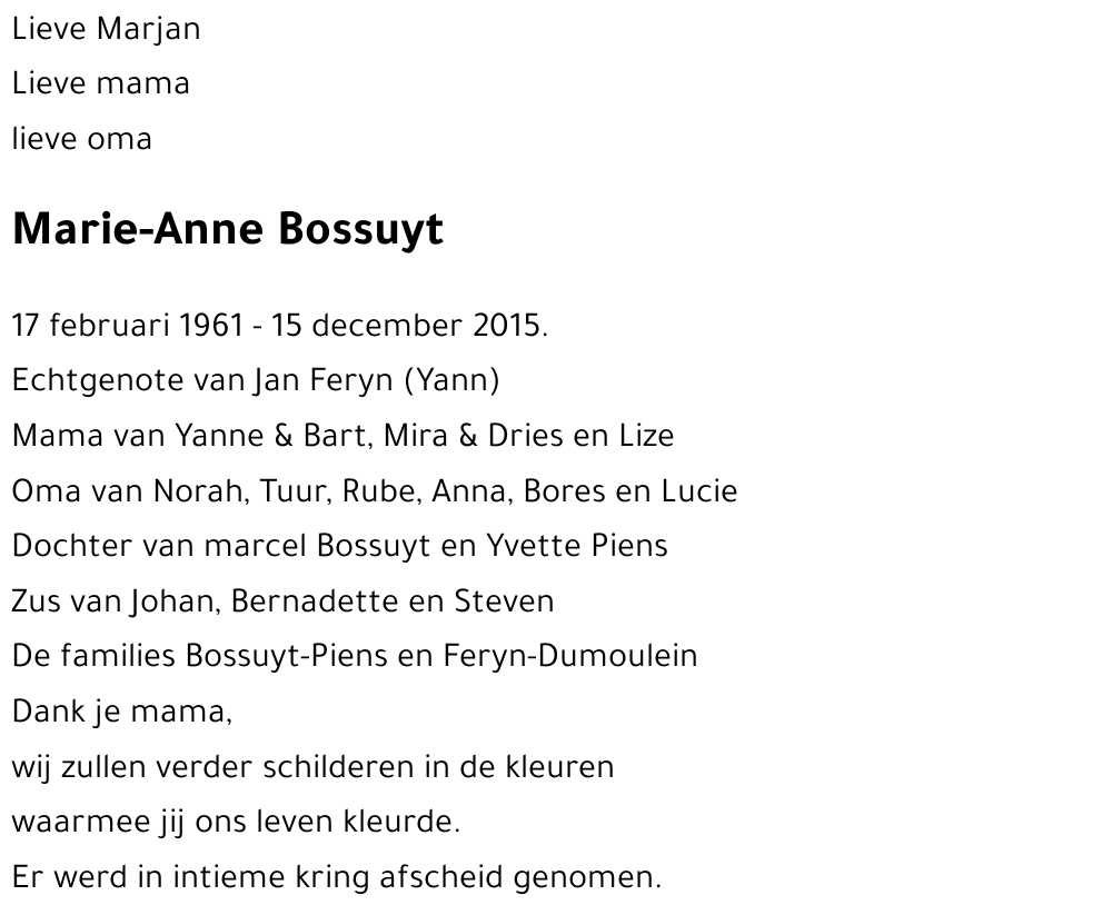 Marie-Anne Bossuyt