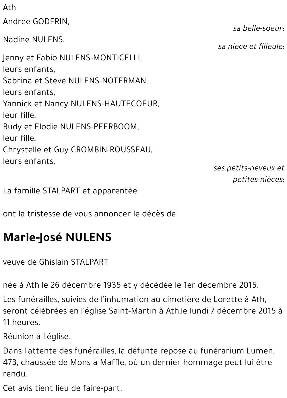 Marie-José NULENS