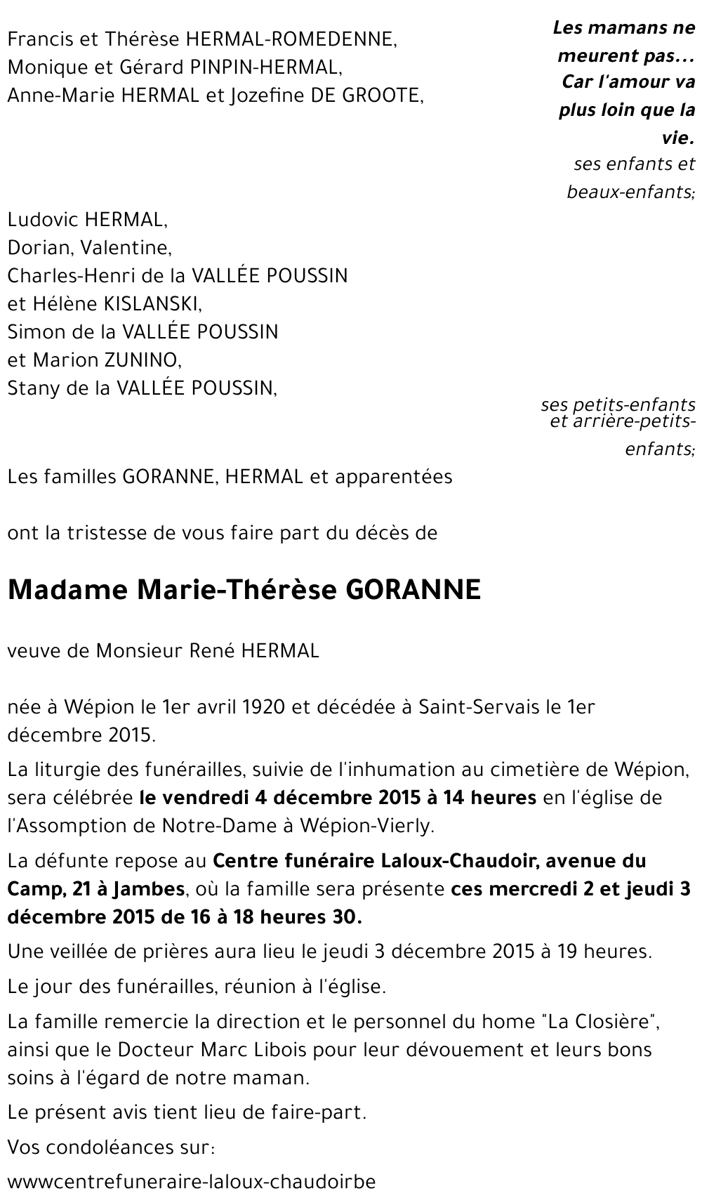 Marie-Thérèse GORANNE