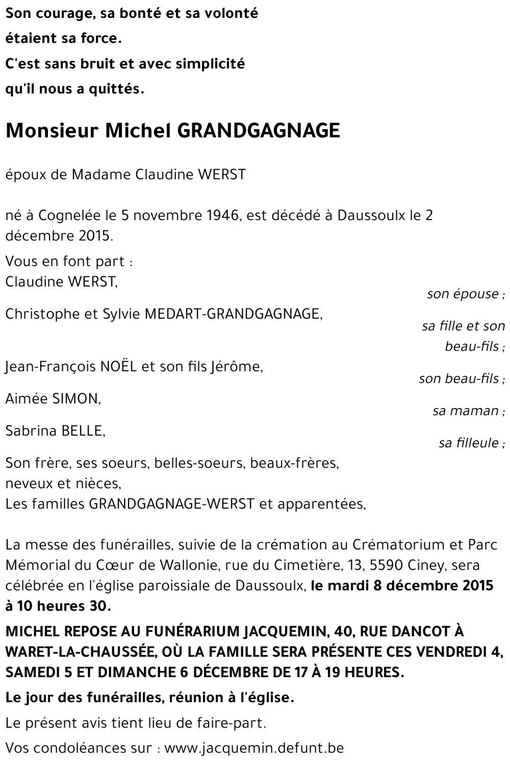 Michel GRANDGAGNAGE