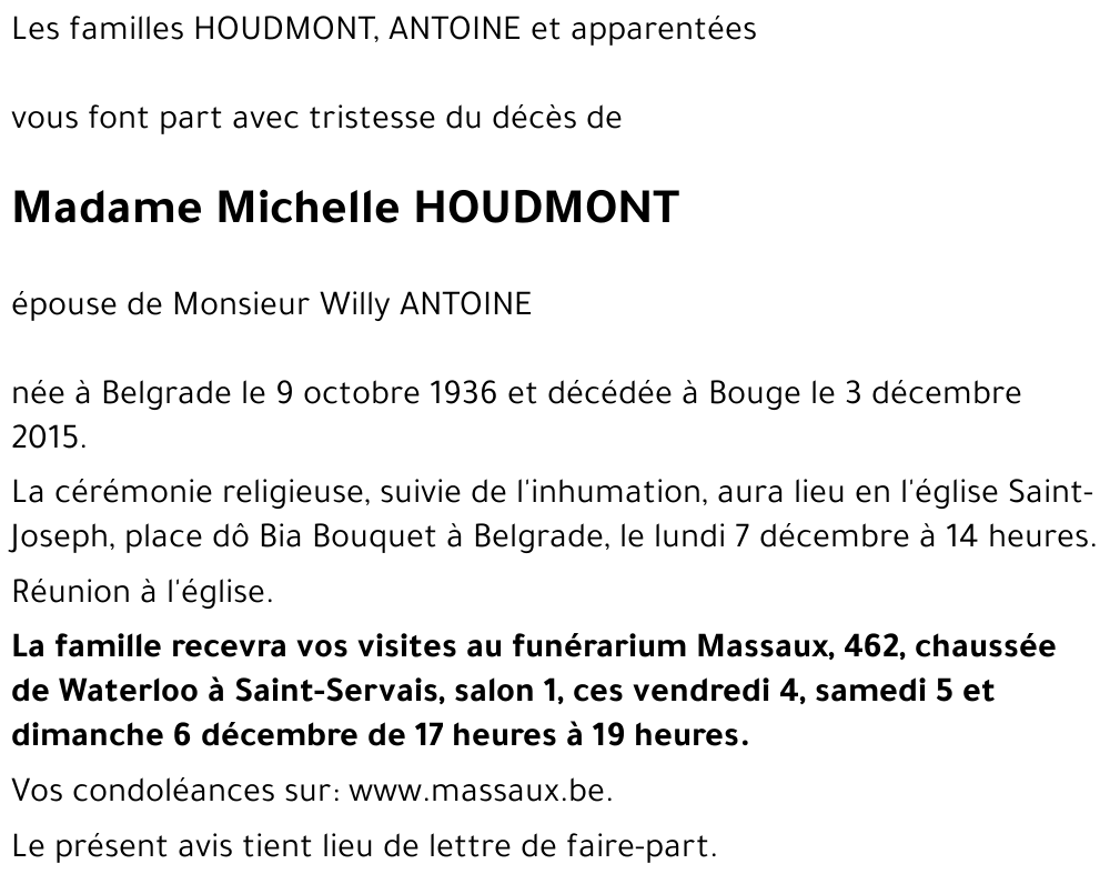 Michelle HOUDMONT