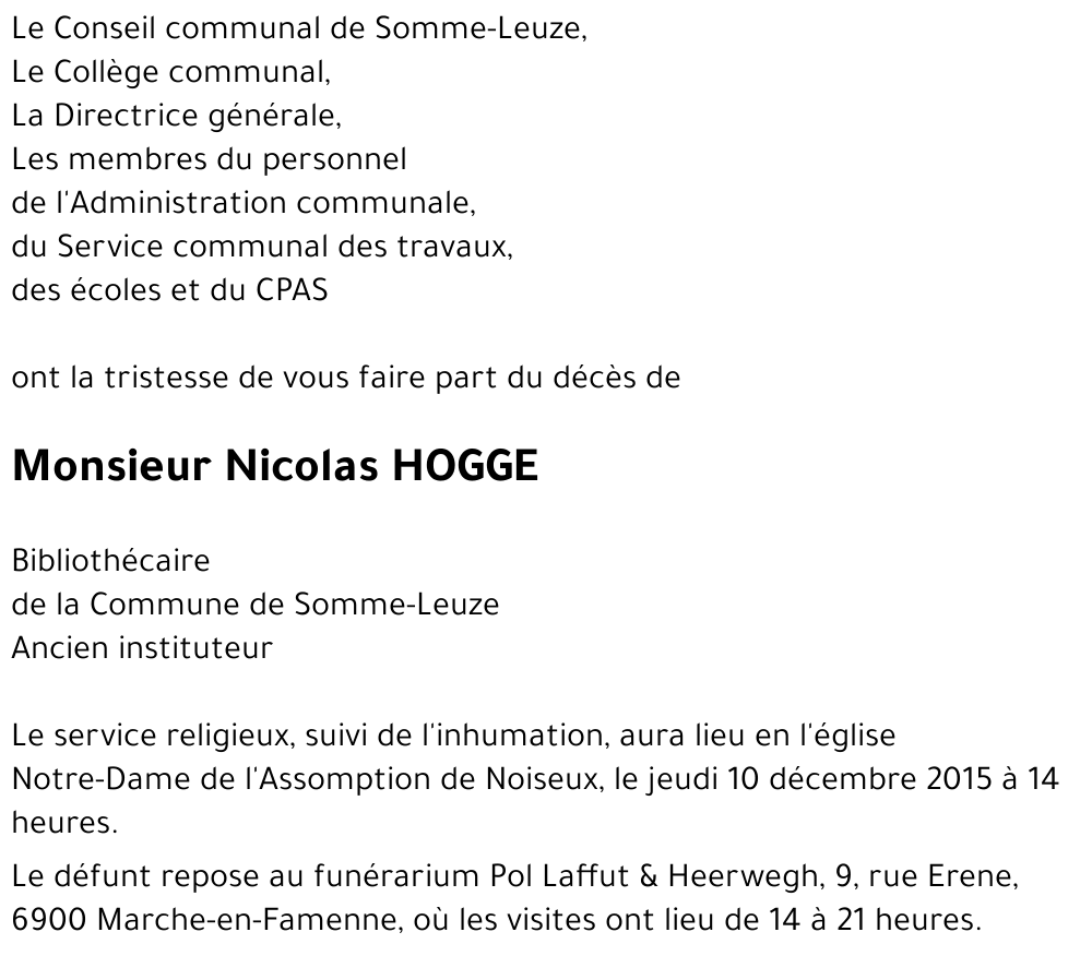 Nicolas HOGGE
