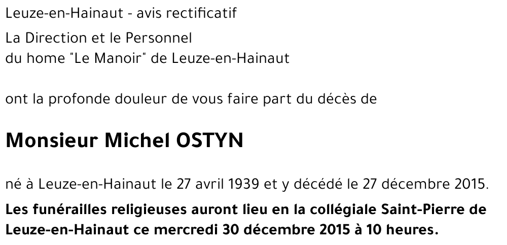 Ostyn Michel