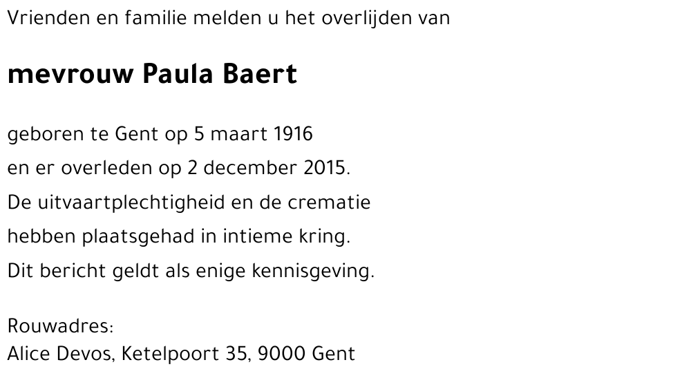 Paula Baert