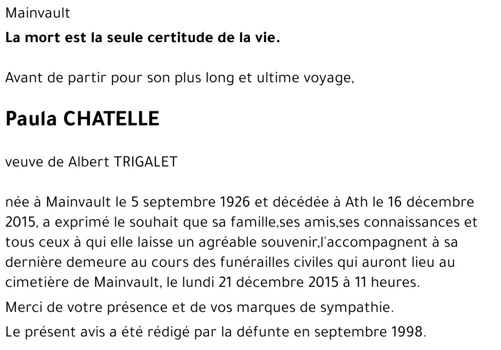 Paula CHATELLE