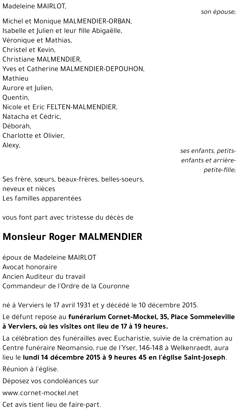 Roger MALMENDIER