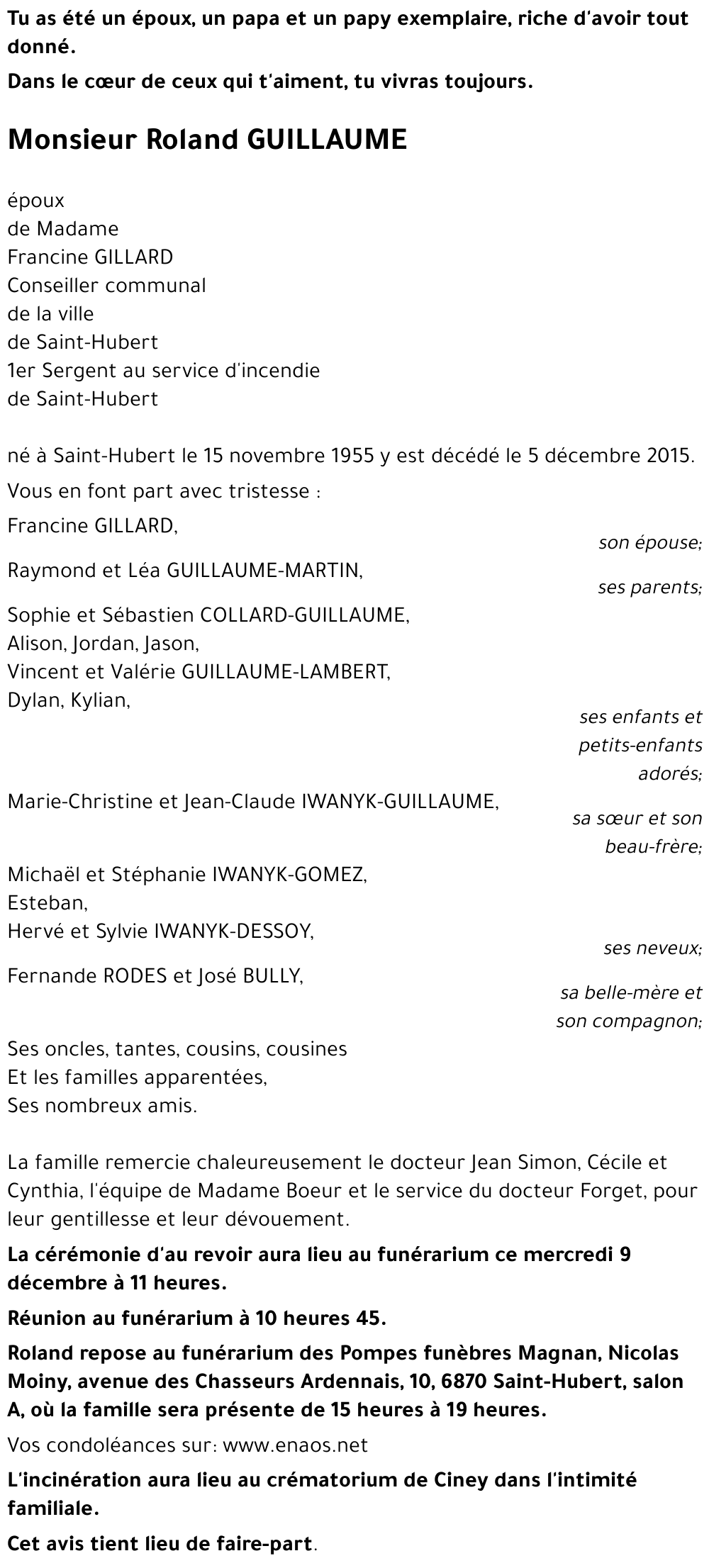 Roland GUILLAUME
