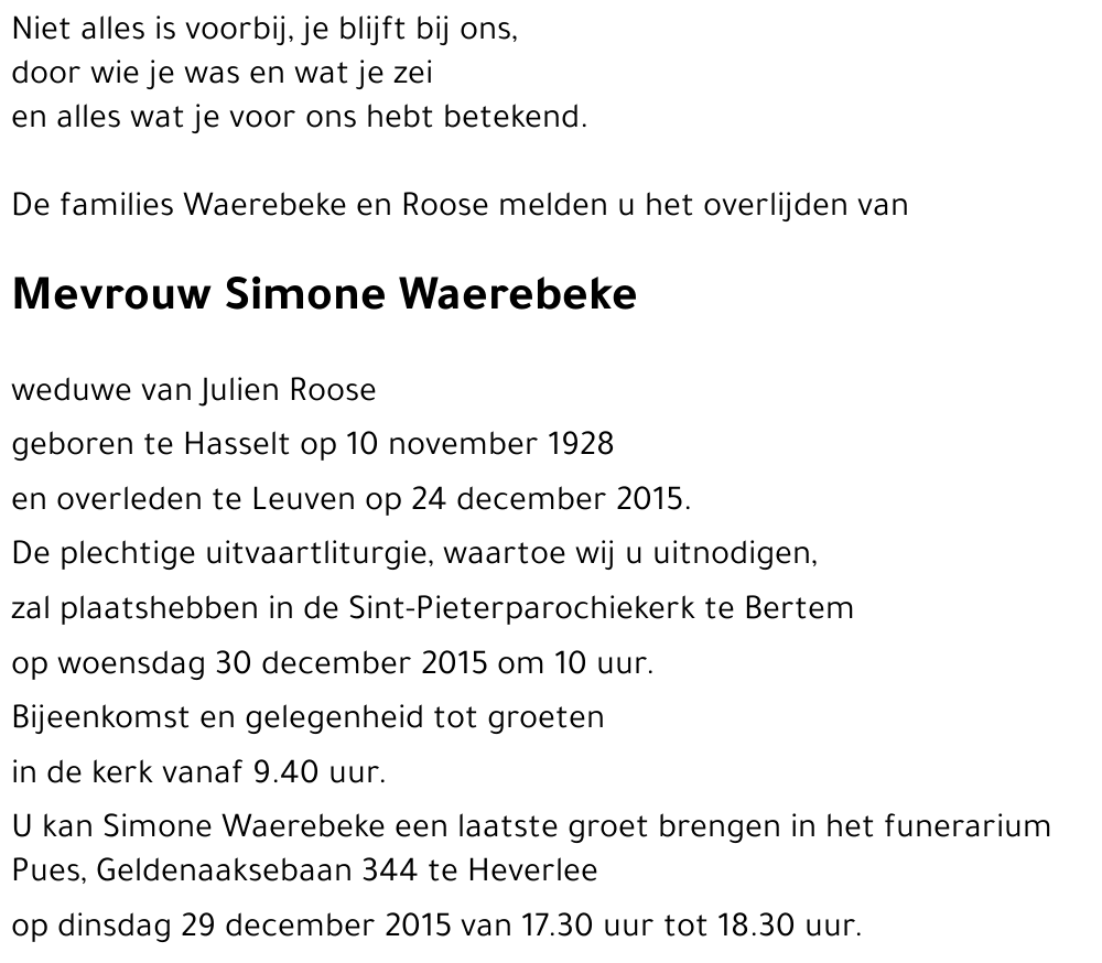 Simone Waerebeke