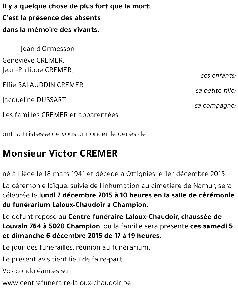 Victor CREMER