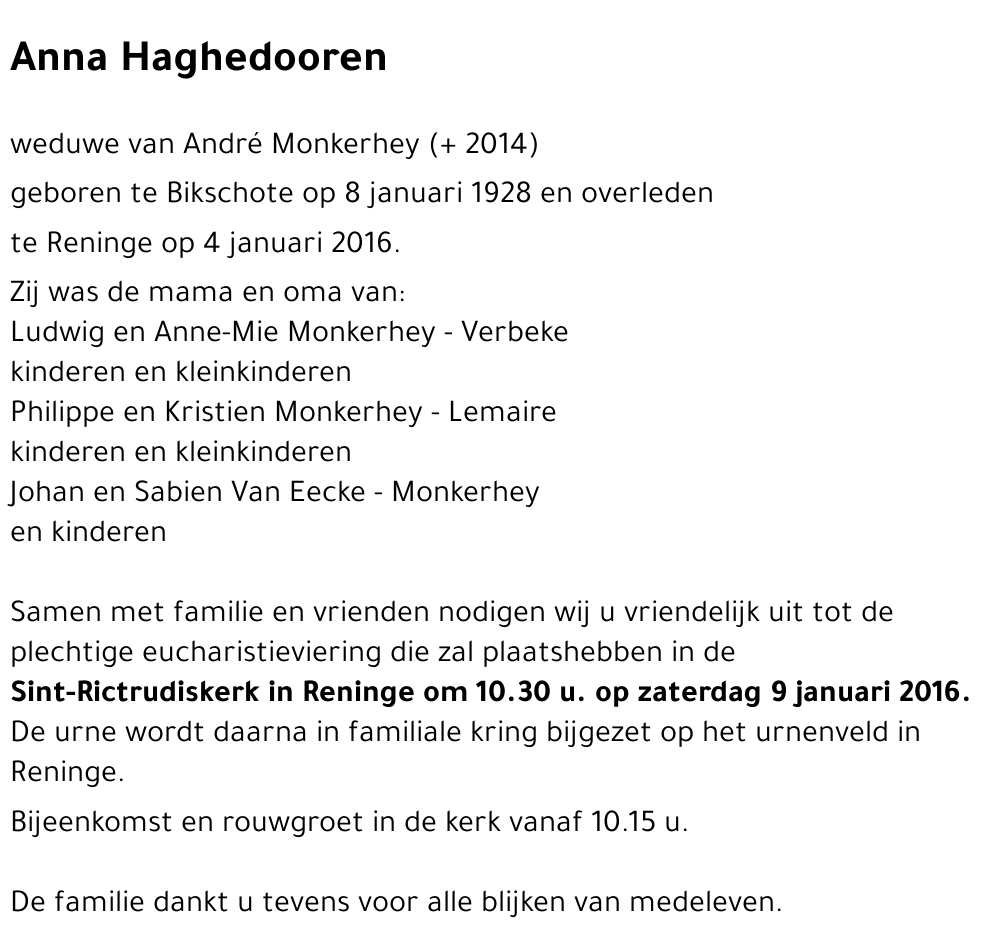 Anna Haghedooren