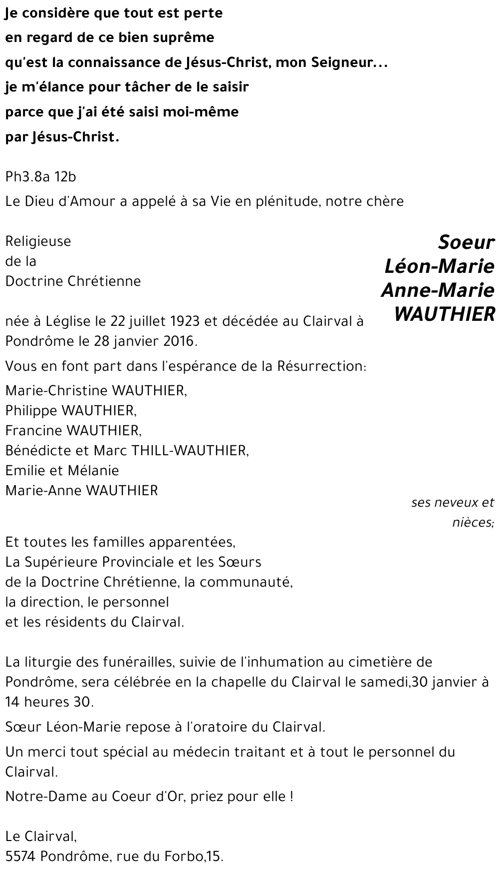 Anne-Marie WAUTHIER