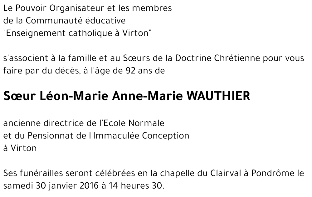 Anne-Marie WAUTHIER