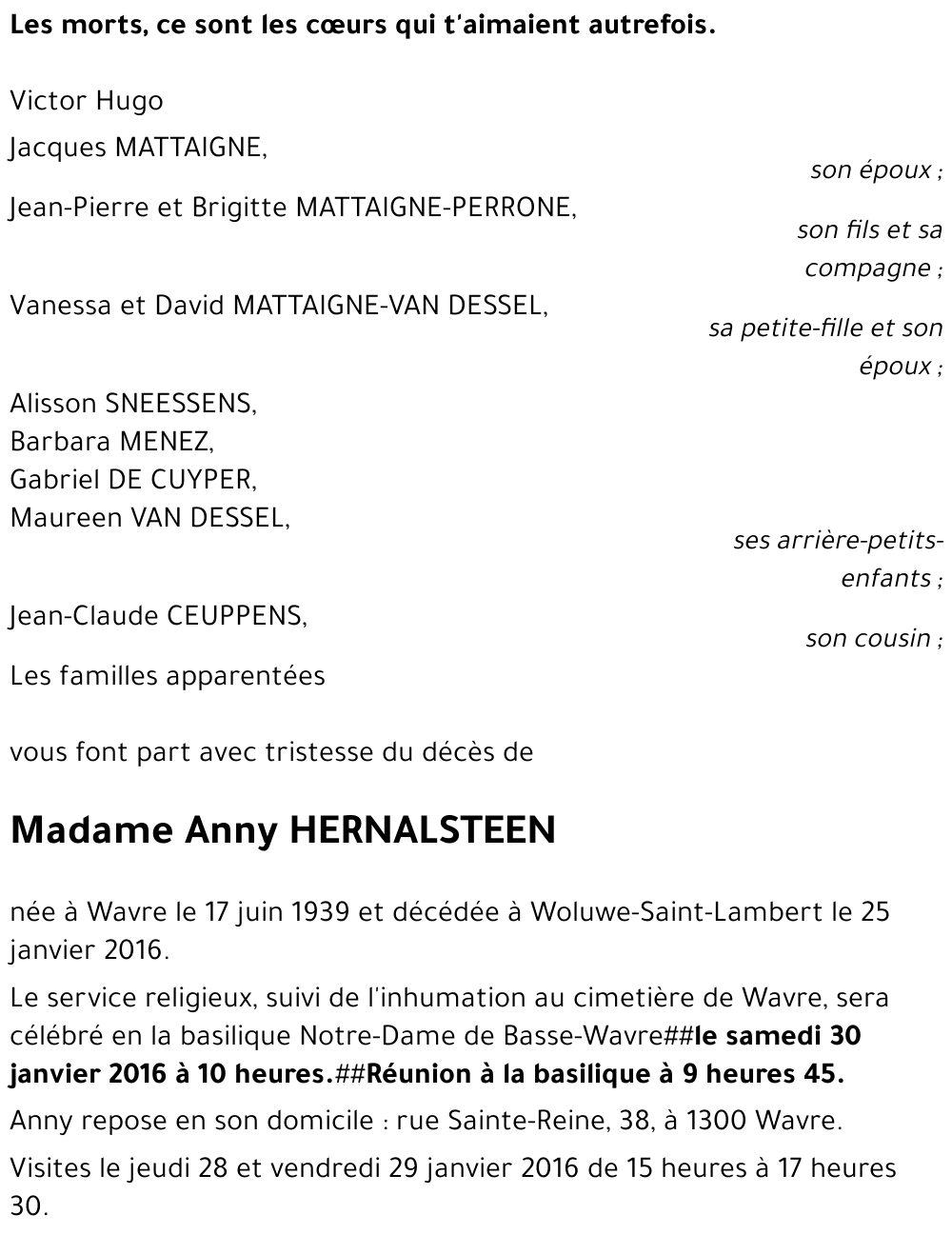 Anny HERNALSTEEN