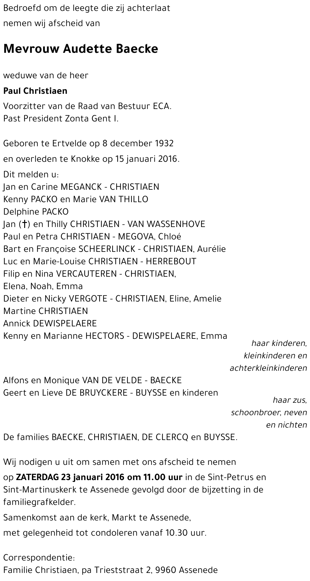 Audette Baecke