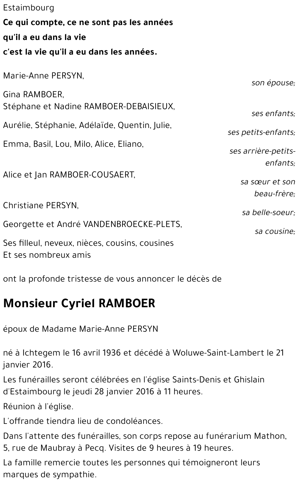 Cyriel RAMBOER