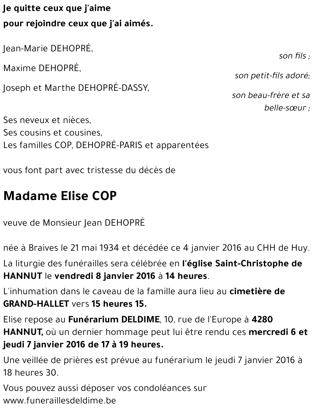 Elise COP