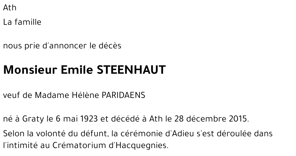 Emile Steenhaut