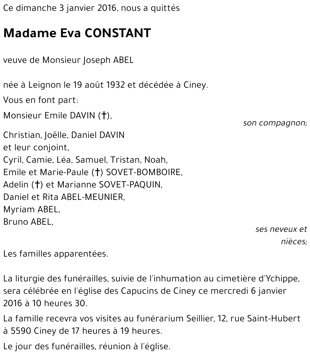 Eva CONSTANT