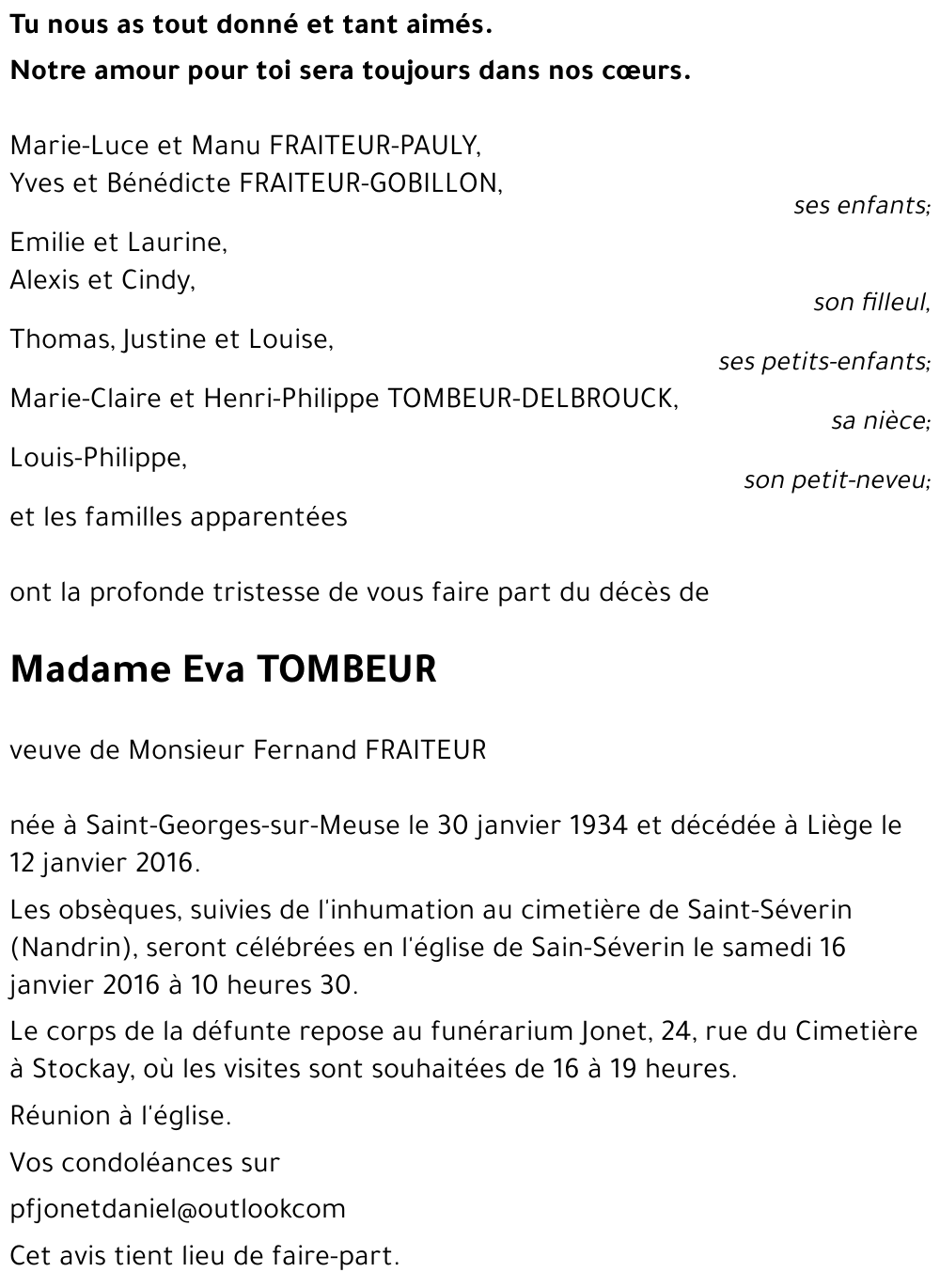 Eva TOMBEUR