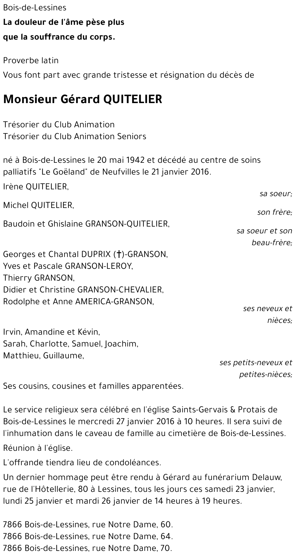 Gérard QUITELIER
