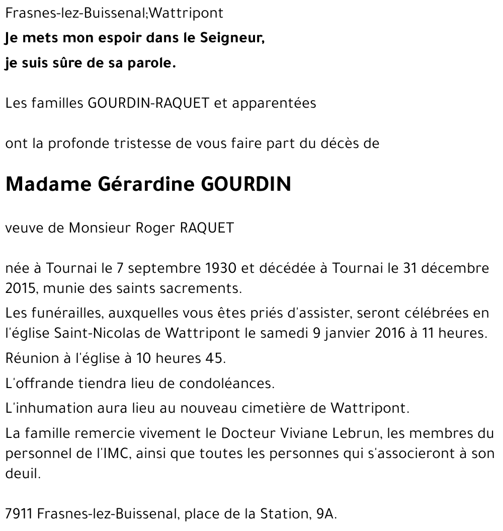 Gérardine GOURDIN