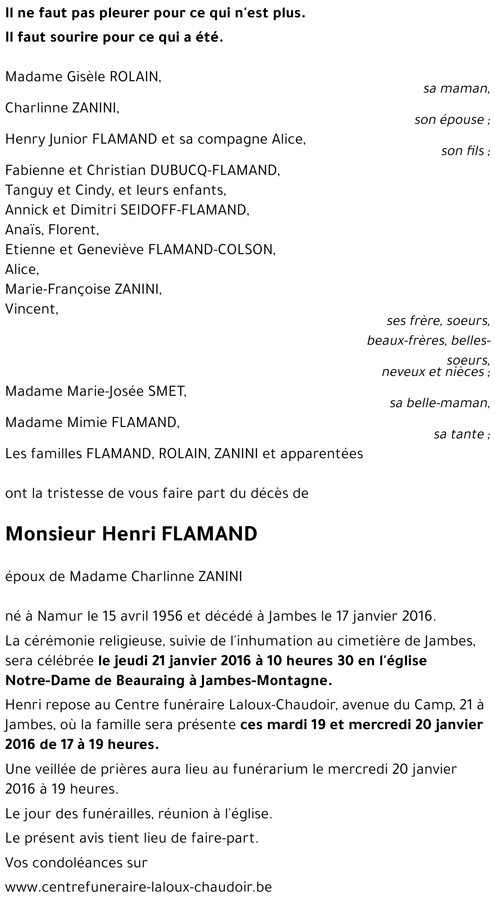 Henri FLAMAND