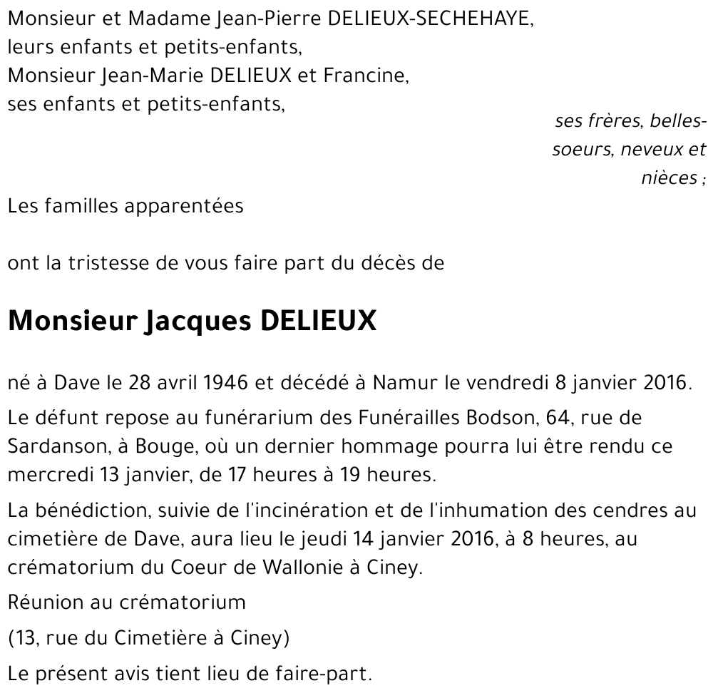 Jacques DELIEUX