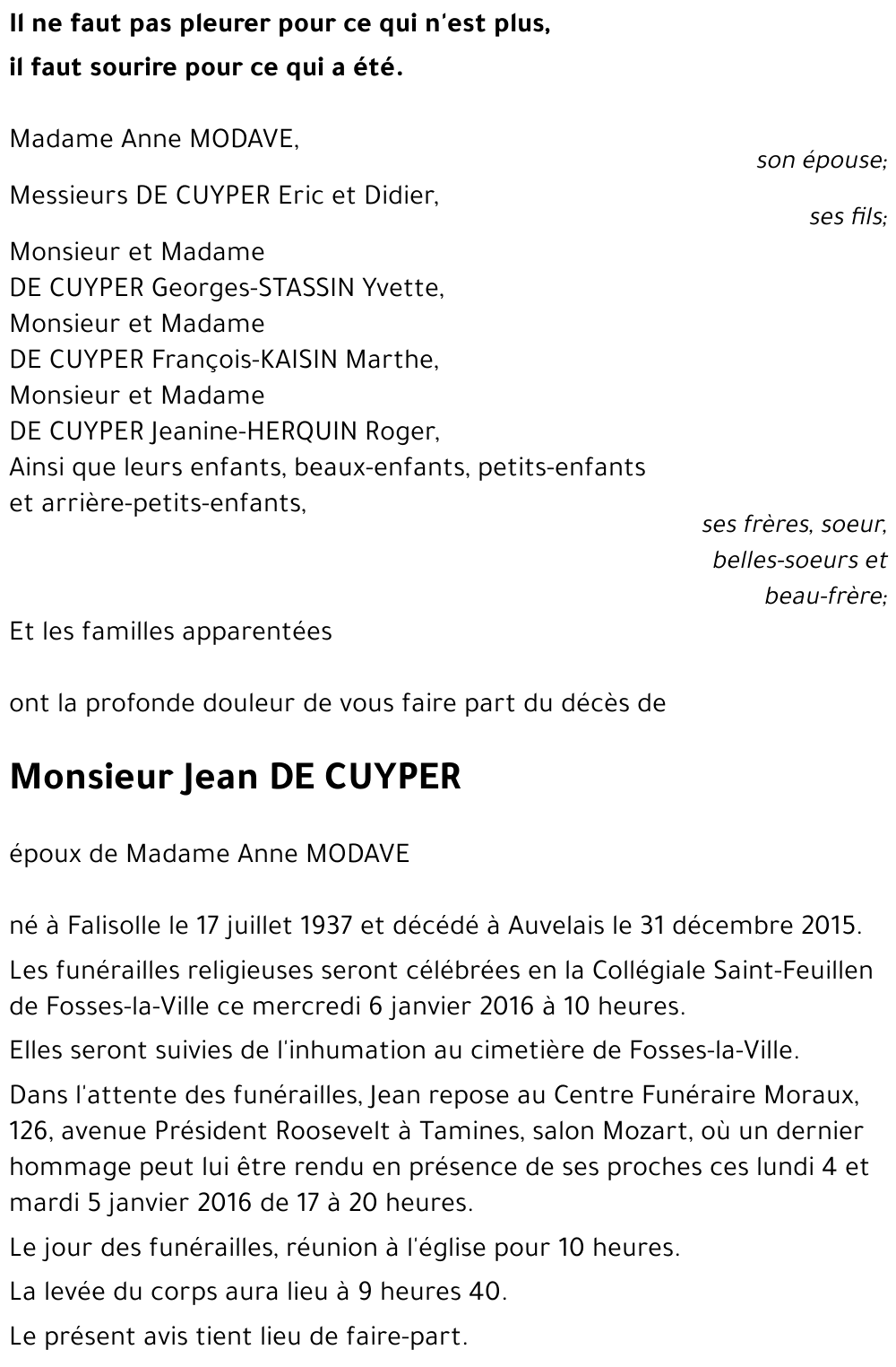 Jean DE CUYPER