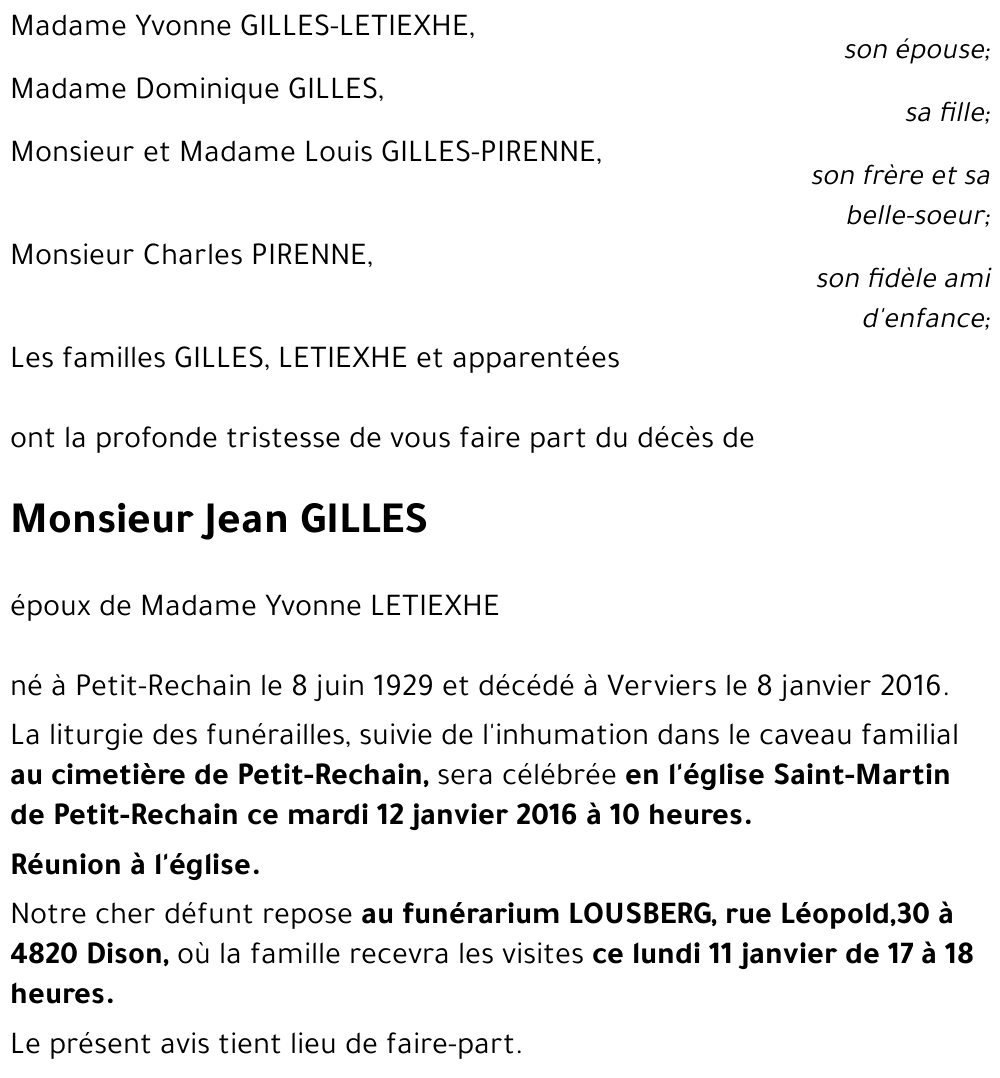 Jean GILLES