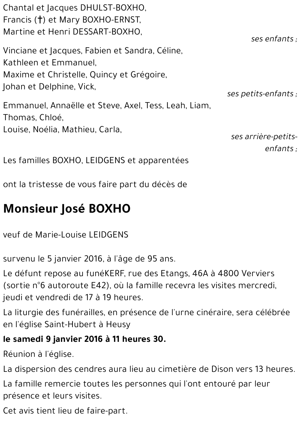 José BOXHO